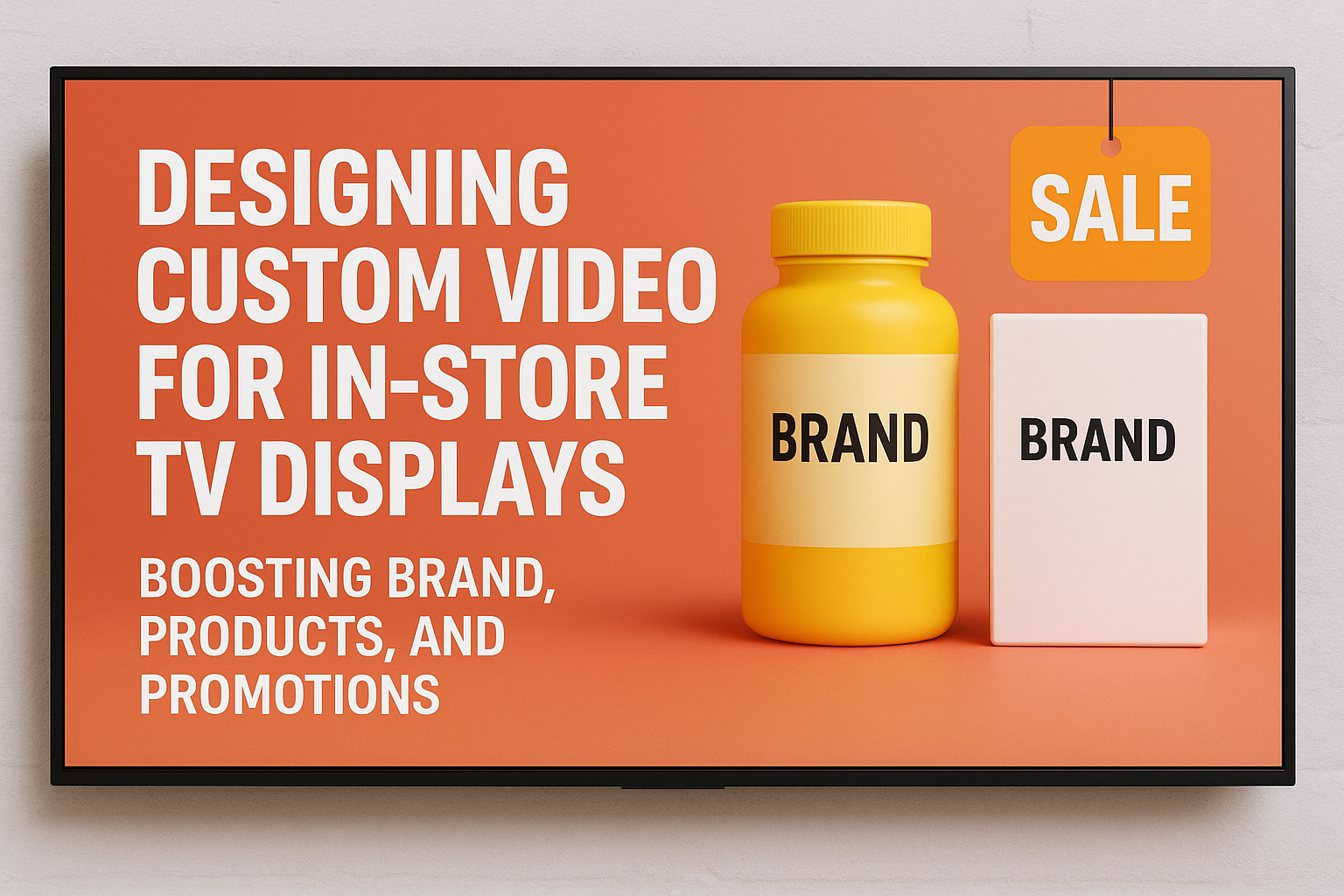 Designing Custom Video for In-Store TV Displays: Boosting Brand, Products, and Promotions